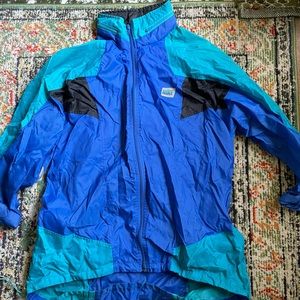Vintage Nike windbreaker jacket teal blue black xl